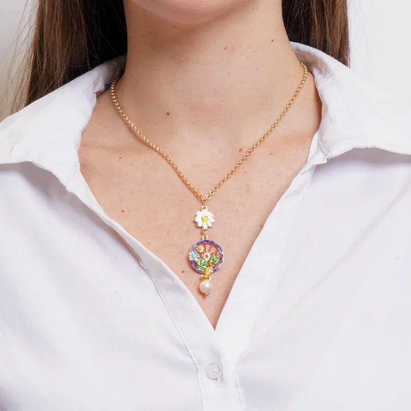 Collana in Metallo con ciondoli pendenti ruota | Rohome | Rohome