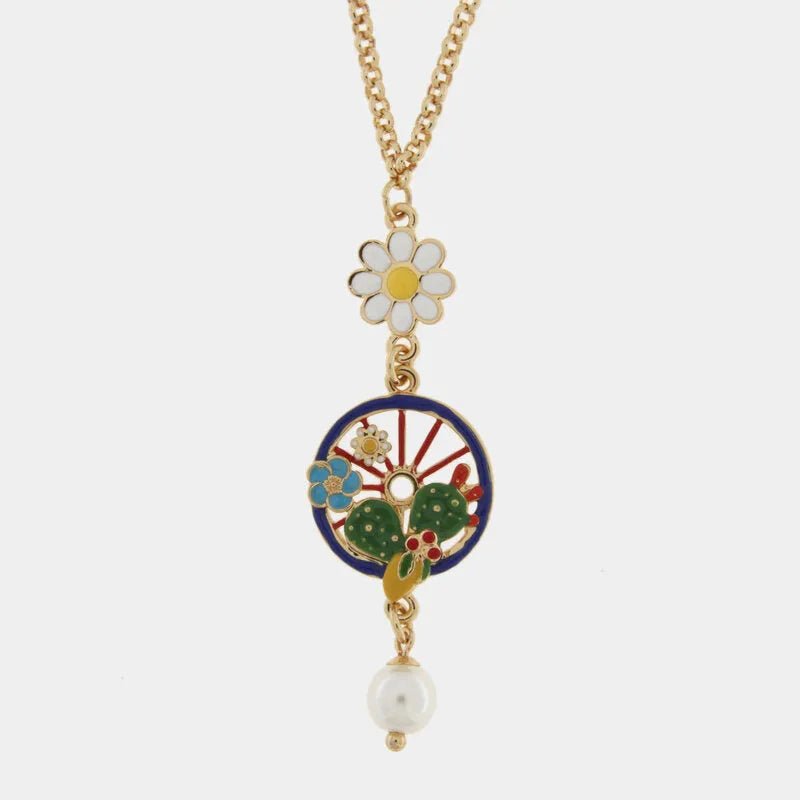 Collana in Metallo con ciondoli pendenti ruota | Rohome | Rohome