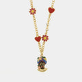 Collana in metallo con testa di moro blu | Rohome | Rohome