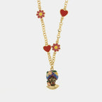 Collana in metallo con testa di moro blu | Rohome | Rohome