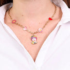 Collana in metallo con testa di moro gialla | Rohome | Rohome