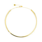 Marlù - Collana tubolare a sezione tonda gold | Rohome