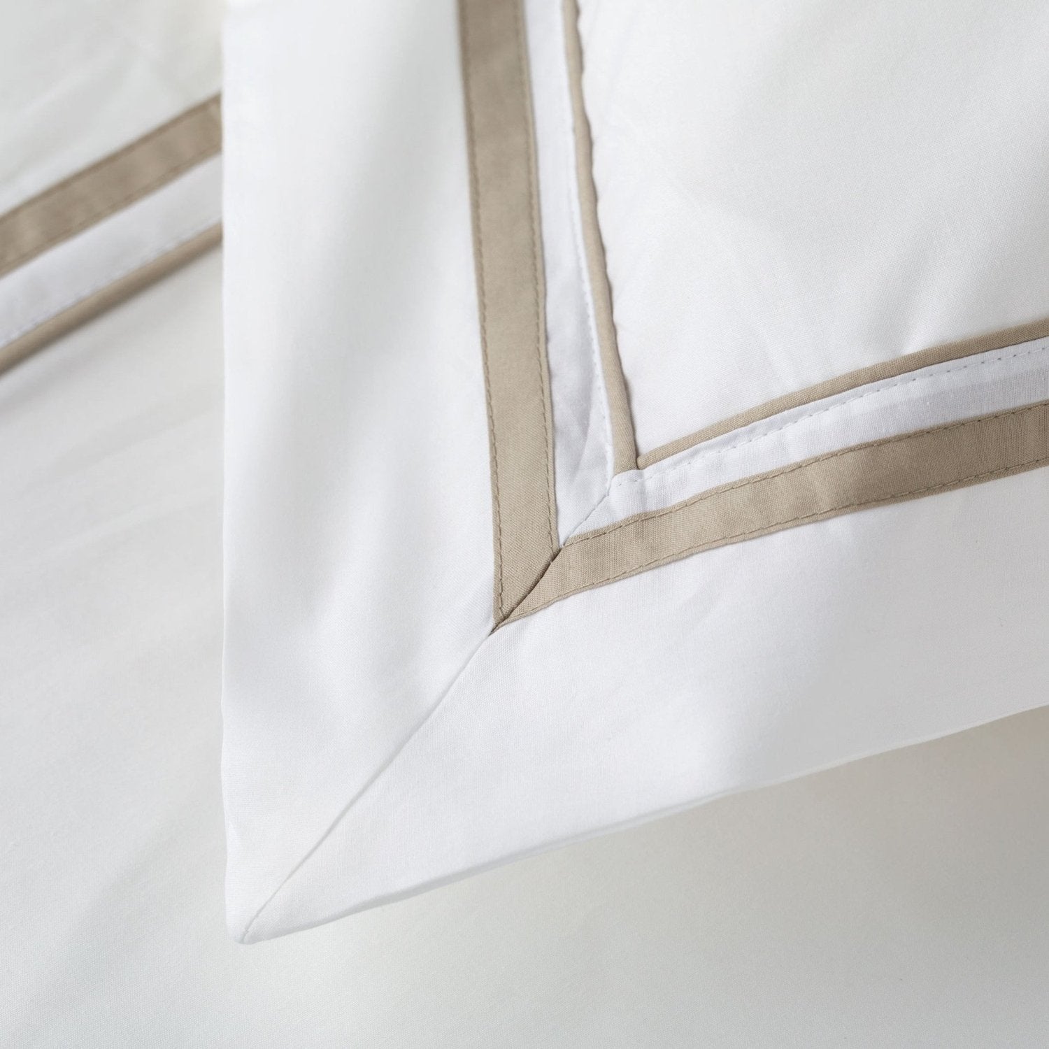 Completo letto in cotone Percalle Mirage bianco | Rohome | Rohome