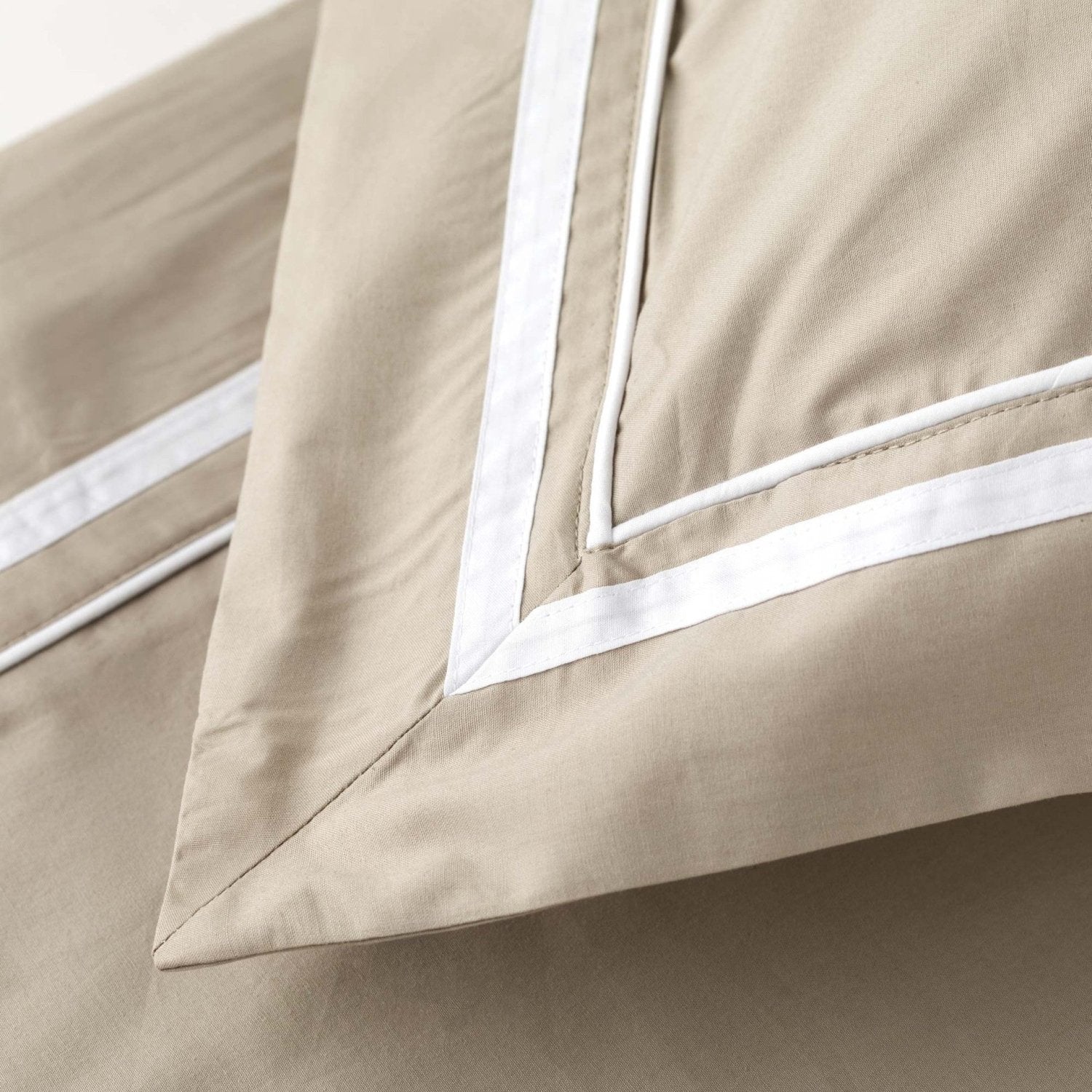 Completo letto in cotone Percalle Mirage tortora | Rohome | Rohome