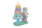 Coniglio chef pasquale con albero in resina led h.20.5cm | Rohome | Rohome