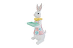 Coniglio pasquale grande con vassoio in resina h61.5cm | Rohome | Rohome