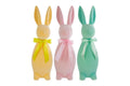 Coniglio pasquale in plastica floccato h. 29.5cm | Rohome | Rohome
