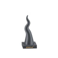 Corno portafortuna con base grigio glitter h.17 | Rohome | Rohome