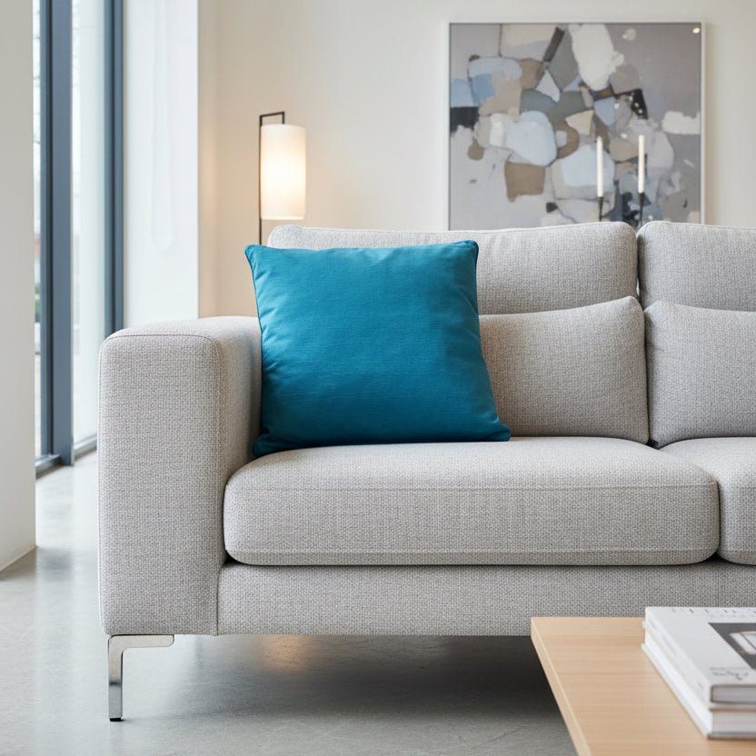 Cuscino arredo in velluto blu petrolio| Rohome | Rohome