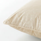Cuscino arredo in velluto foglie panna| Rohome | Rohome