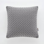 Cuscino arredo in velluto intreccio grigio | Rohome | Rohome