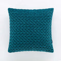 Cuscino arredo in velluto intreccio ottanio | Rohome | Rohome