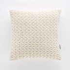 Cuscino arredo in velluto intreccio panna | Rohome | Rohome