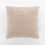 Cuscino arredo in velluto intreccio tortora | Rohome | Rohome