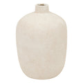 Vaso in gres colore beige collo stretto | Rohome