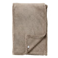 Plaid in velluto beige 200 cm | Rohome