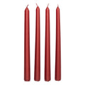 Set 4 candele rosso satinato | Rohome