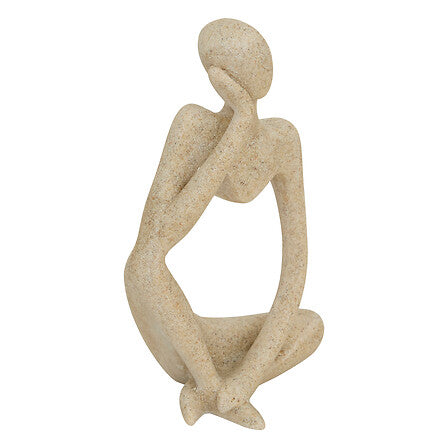 Set 3 statue in resina colore beige | Rohome