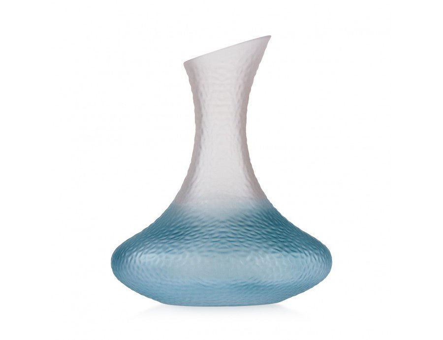 Decanter in vetro celeste e bianco bubble 1.8lt | Rohome | Rohome