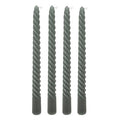 Set 4 Candele a stelo colore verde h.25cm | Rohome