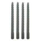 Set 4 Candele a stelo colore verde h.25cm | Rohome