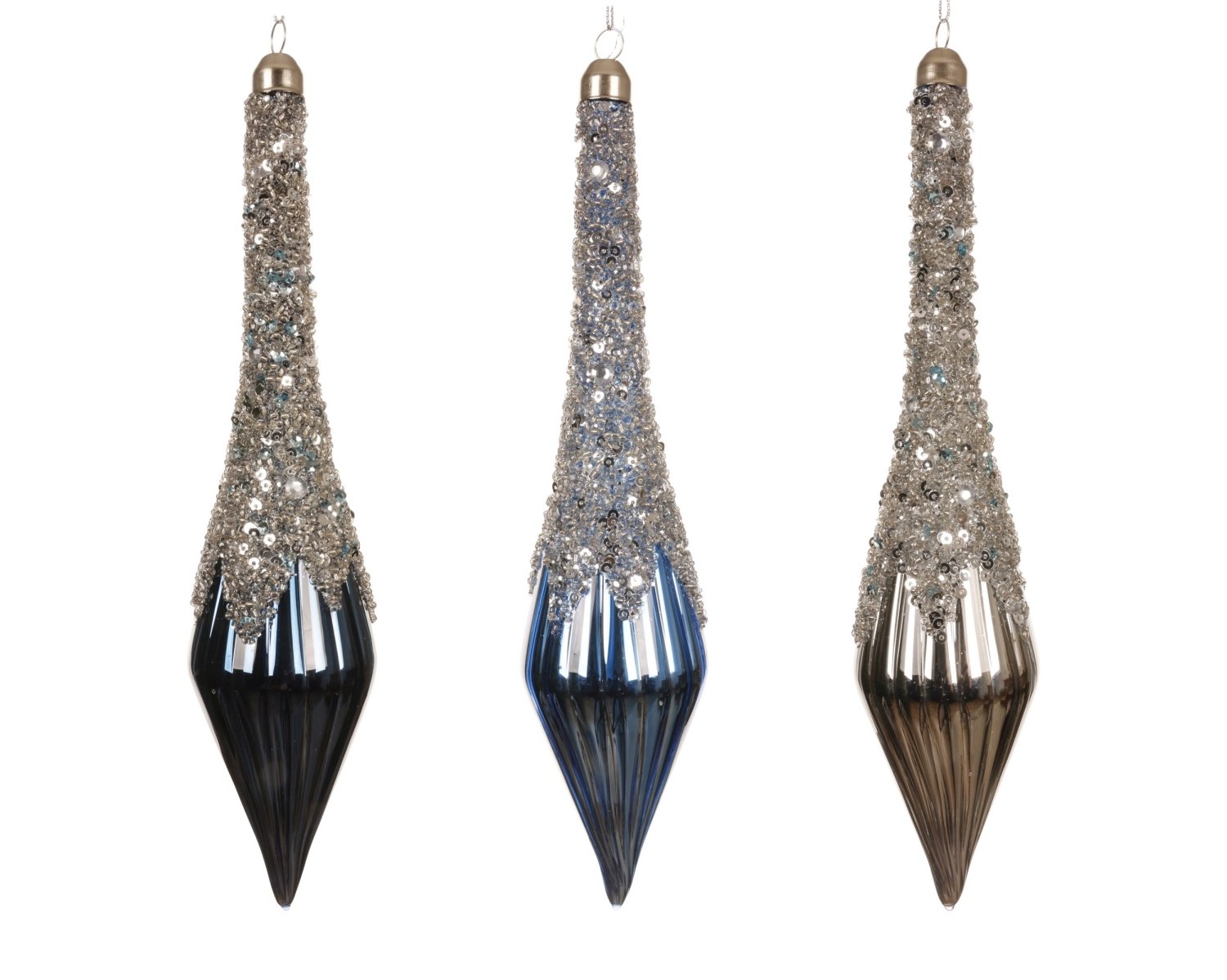 Decorazione Natalizia Goccia con Cristalli e Paillettes | Rohome | Rohome