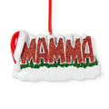 Decorazione Natalizia MAMMA con Glitter e Cappello di Babbo Natale| Rohome | Rohome