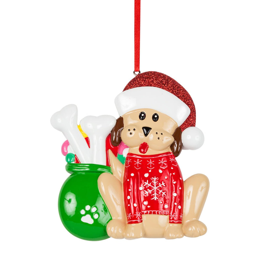Decorazione Personalizzabile Cane con Maglione Rosso | Rohome | Rohome