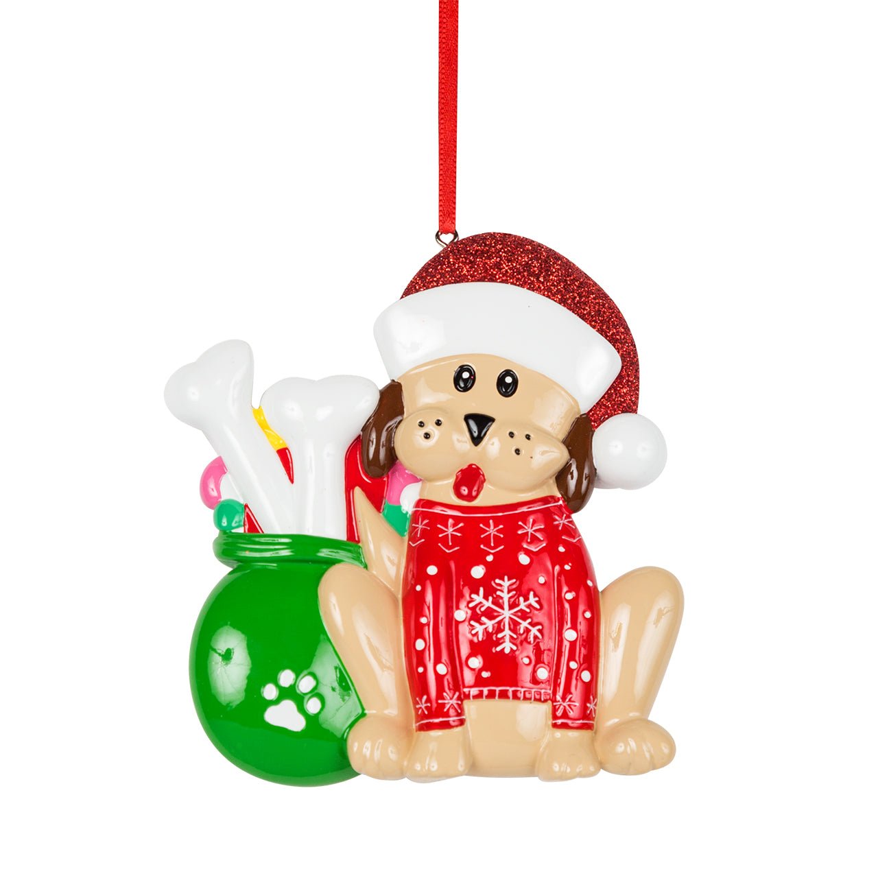 Decorazione Personalizzabile Cane con Maglione Rosso | Rohome | Rohome