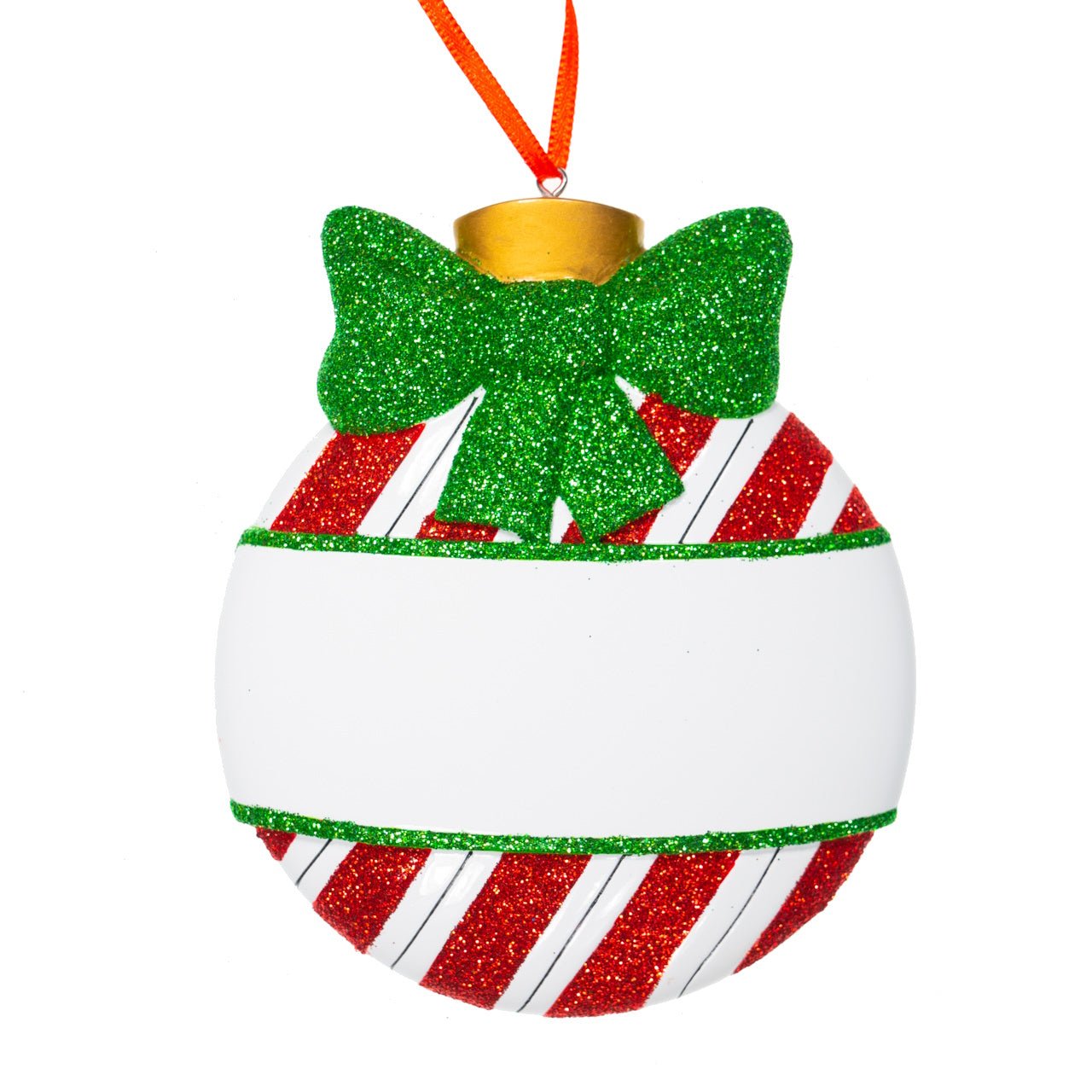 decorazione Personalizzabile Pallina Natalizia con Fiocco Verde | Rohome | Rohome