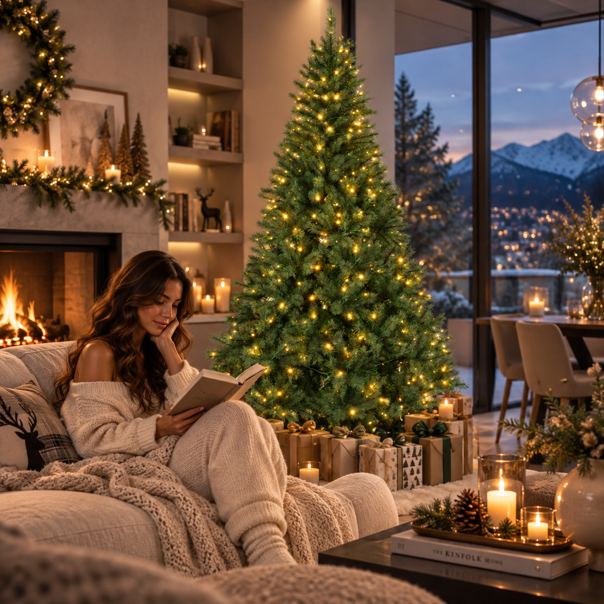 Albero di natale abete canada spruce 440 led h.180 cm | rohome