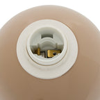 Lampada da tavolo in metallo fungo beige | rohome