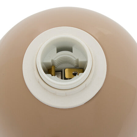 Lampada da tavolo in metallo fungo beige | rohome