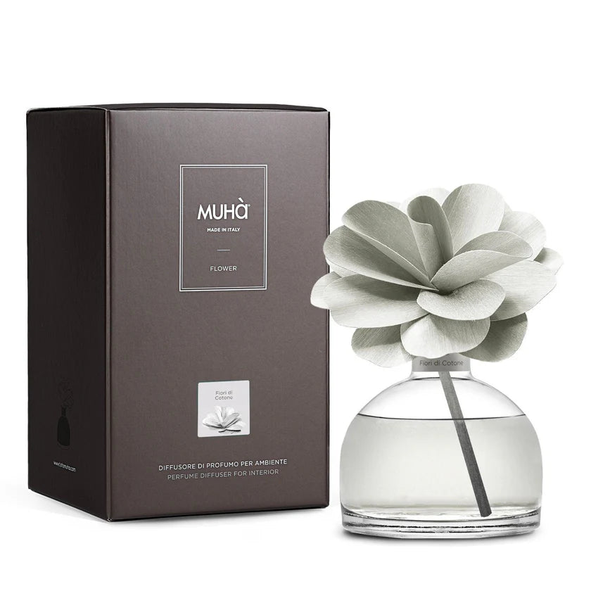Muhà - Profumo ambiente camelia 200ml fiori di cotone | rohome