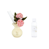 Thun - diffusore in porcellana con fiore colore avorio | rohome