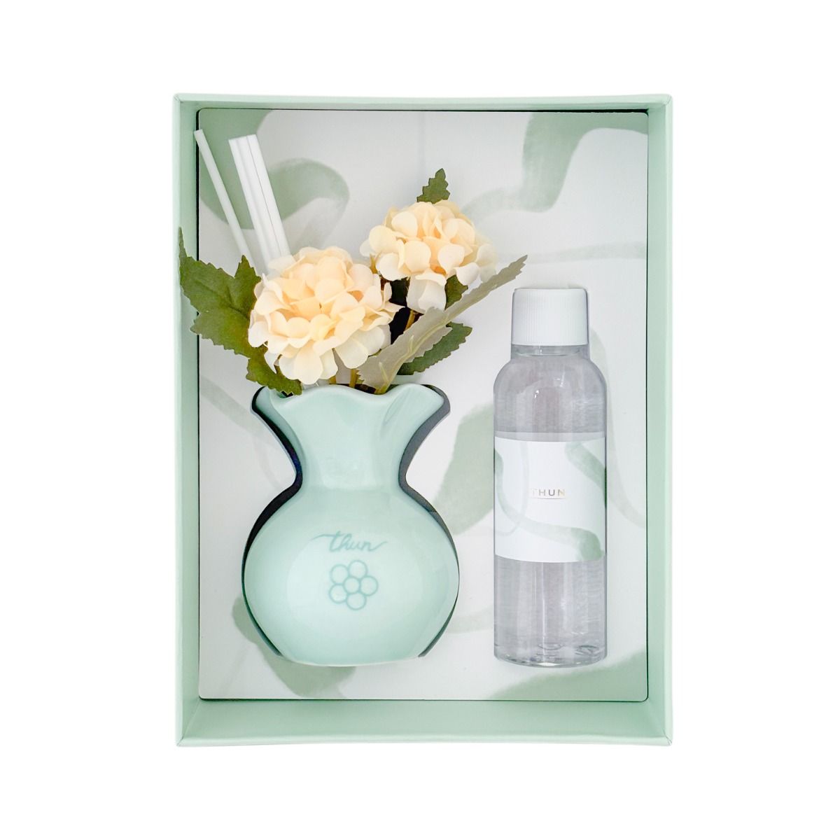 Thun - diffusore in porcellana con fiore colore blu | rohome