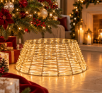 Copri base albero di natale in metallo con led | Rohome