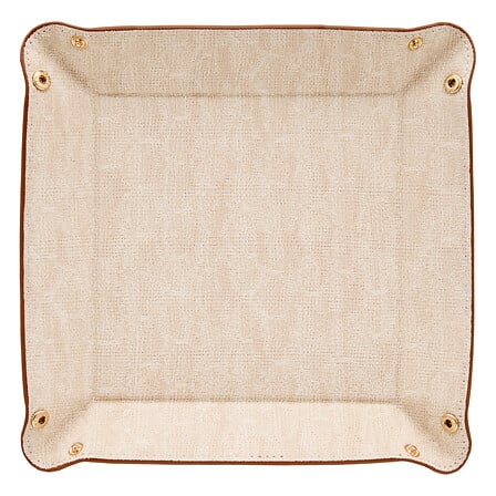 Vassoio svuota tasche in vinile colore cuoio | Rohome