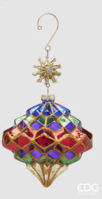Edg-Addobbo palla di natale rombi multicolor | Rohome | Rohome