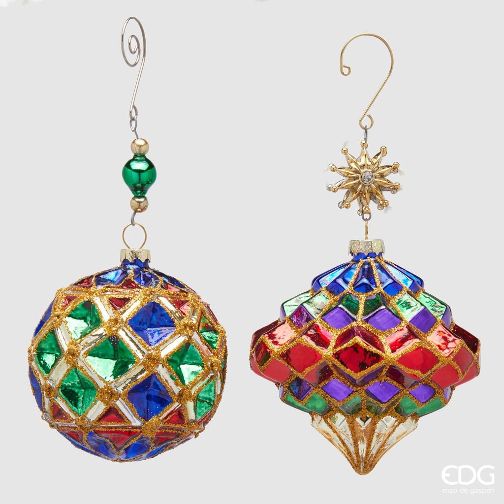 Edg-Addobbo palla di natale rombi multicolor | Rohome | Rohome