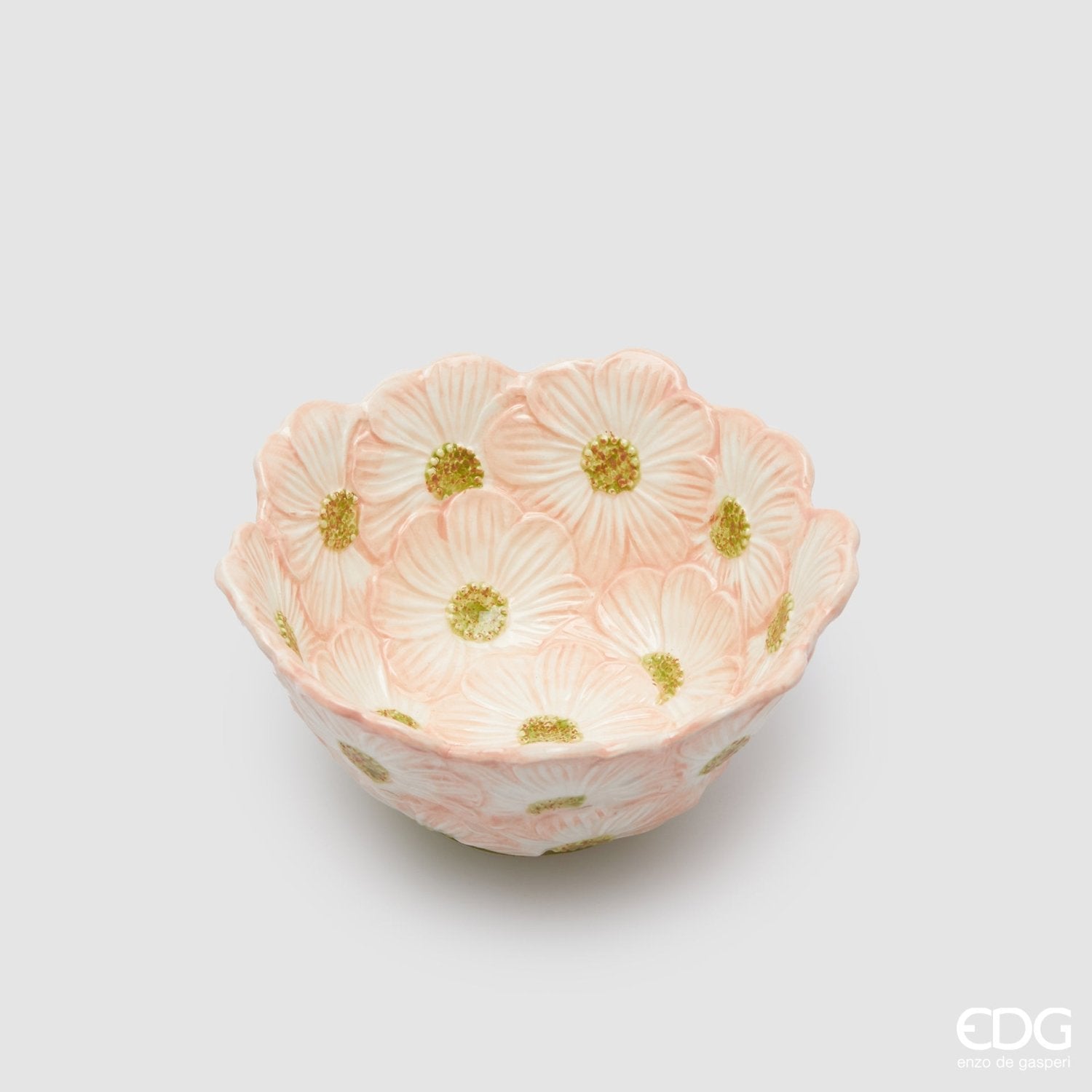 Edg - ciotola fiori rotondo in ceramica d.14cm verde| Rohome | Rohome