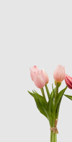 Edg - mazzo tulipano rosa h 26cm | rohome