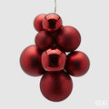 Edg - palla di natale grappolo grande bordeaux | rohome | Rohome