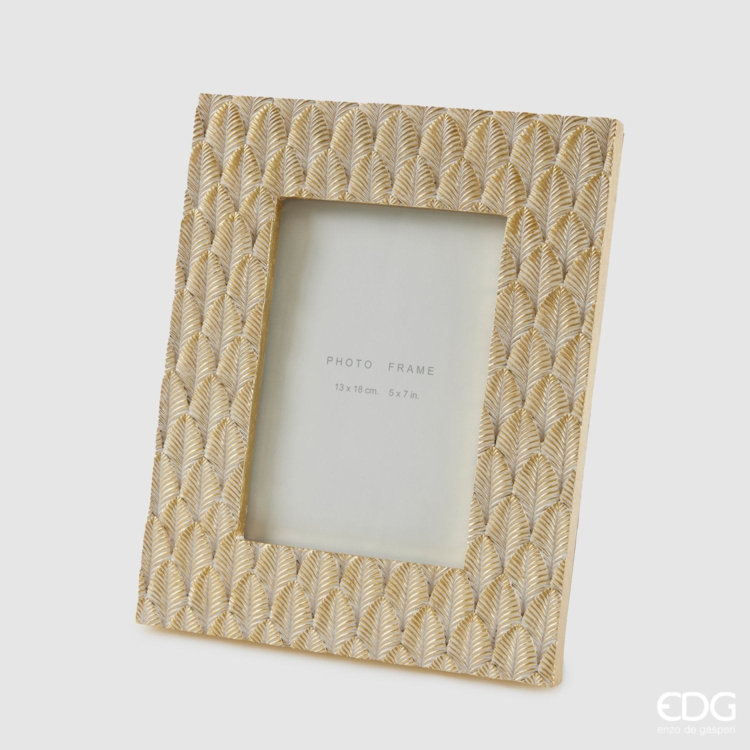 Edg - Portafoto foglie dark gold H 26cm | Rohome | Rohome