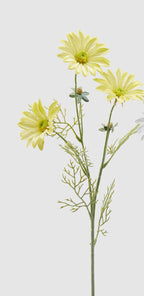 Edg - Ramo artificiale margherita 3 fiori bianco / giallo | Rohome | Rohome