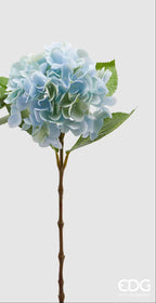 Edg - Ramo artificiale ortensia nobile azzurro h.60cm | Rohome | Rohome