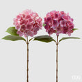 Edg - Ramo artificiale ortensia nobile dark rosa h.60cm | Rohome | Rohome