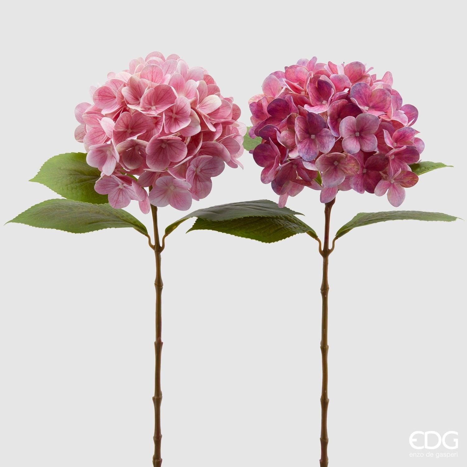 Edg - Ramo artificiale ortensia nobile dark rosa h.60cm | Rohome | Rohome