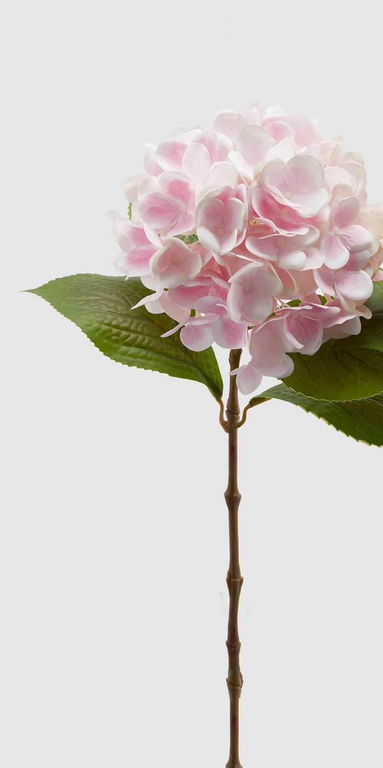 Edg - Ramo artificiale ortensia nobile rosa h.60cm | Rohome | Rohome