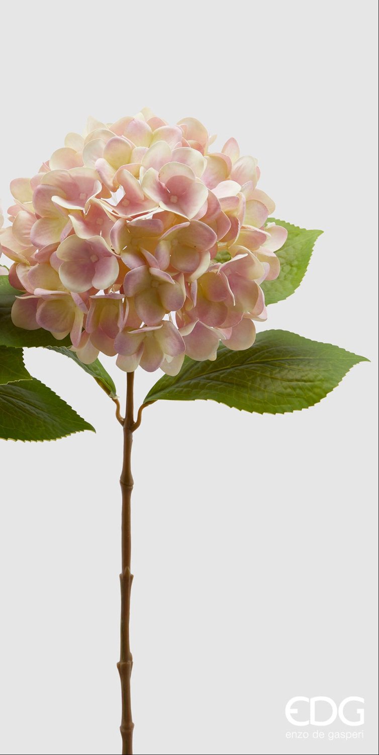 Edg - Ramo artificiale ortensia nobile rosa h.60cm | Rohome | Rohome